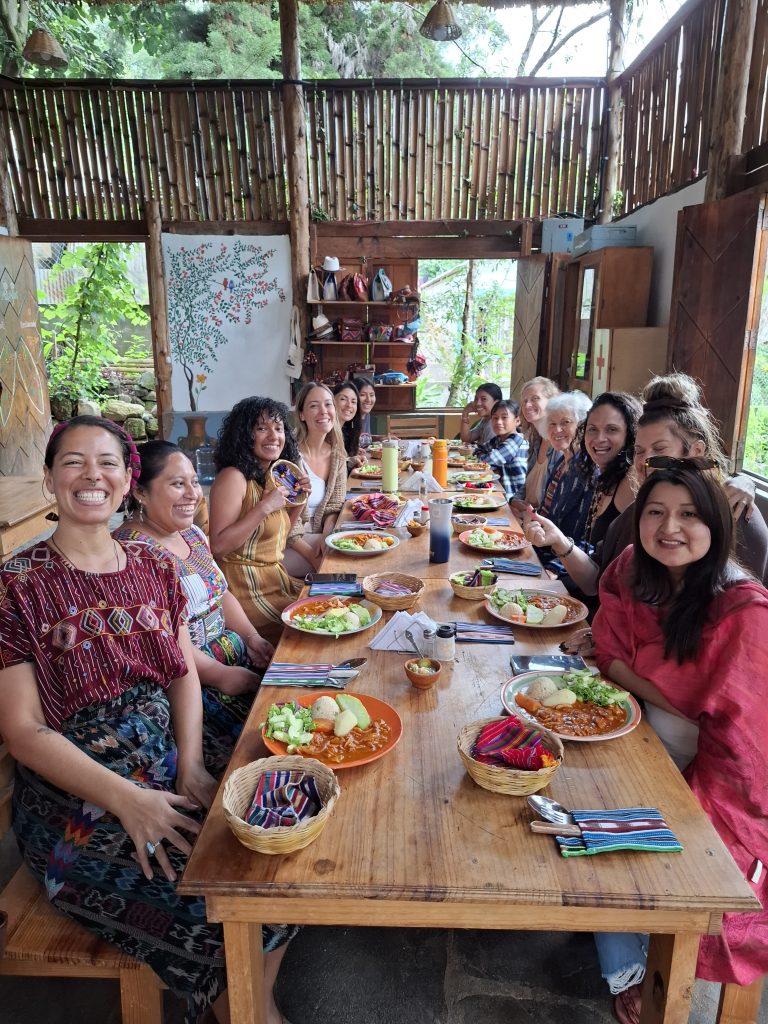 Vegetarian retreat meals at eco hotel Guatemala